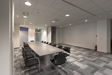 Conference room in new office building