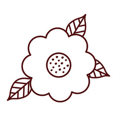 beautiful flower isolated icon design, vector illustration  graphic 