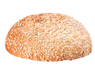 burger bun isolated on white background