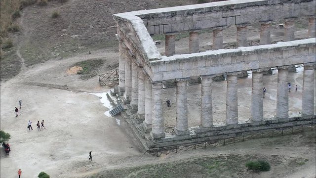 Close Of Temple Of Segesta