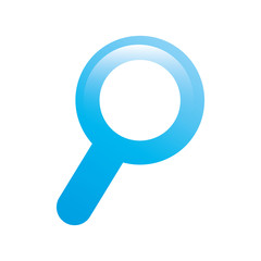 magnifying glass search icon design