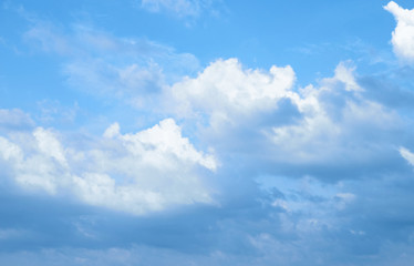 Beautiful sky with clouds background