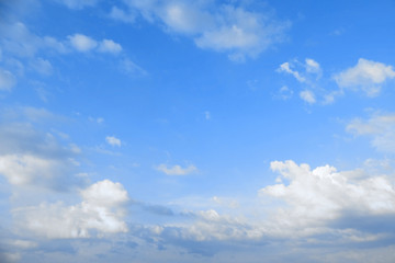 Beautiful sky with clouds background