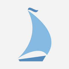 boating logo vector sailing