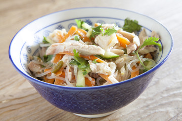 Fototapeta na wymiar Spicy Thai Chicken Salad 