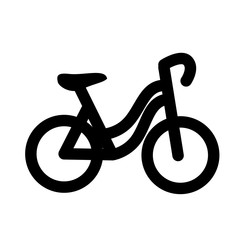 Bike transport vehicle, isolated flat icon design.