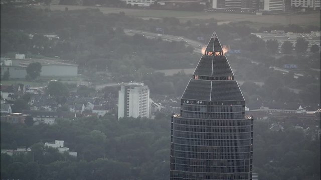 Messeturm At Dusk