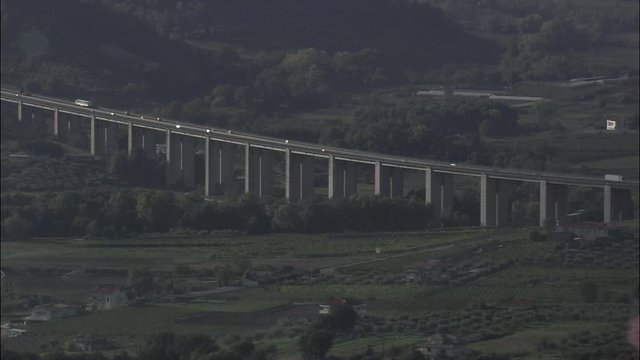 A14 Motorway Viaduct Near Coast Of Abruzzi