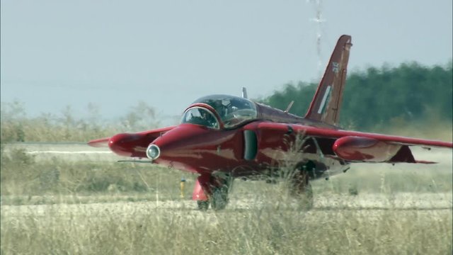 Two Jet Trainers Landing