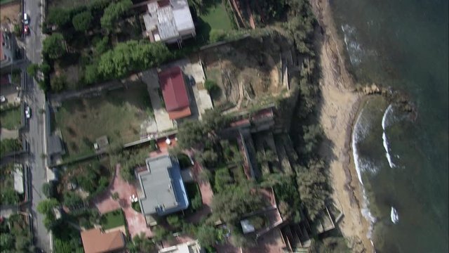 Top Down Of Trappeto Rooftops