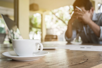 stressed business man