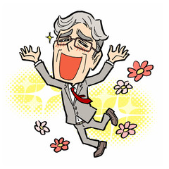 大喜びするビジネスパーソン