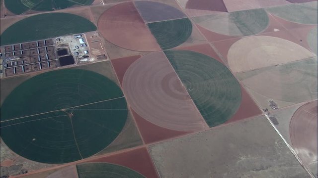 Flight Revealing Hoeing A Circular Field
