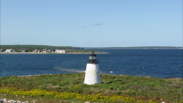 Bird Island And Lighthouse