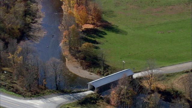 Flight Revealing Longley Covered Bridge