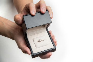 diamond ring in a box