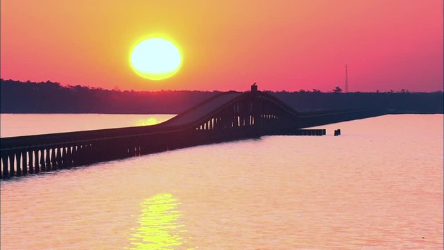 Sunset, William B Umstead Bridge