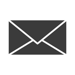 Electronic mail or mailing symbol, isolated flat icon vector illustration graphic.