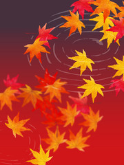 Naklejka na ściany i meble autumn leaves background