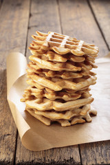Whole grain waffles.