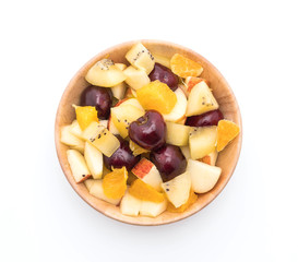 mixed sliced fruit