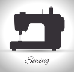 sewing machine isolated icon design, vector illustration  graphic 