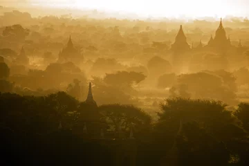 Fotobehang Bagan ancient city in dust © pomiti
