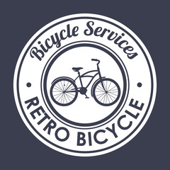 vintage Bicycle isolated icon design, vector illustration  graphic 