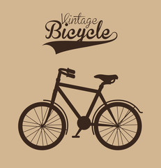 vintage Bicycle isolated icon design, vector illustration  graphic 