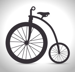 vintage Bicycle isolated icon design, vector illustration  graphic 