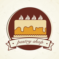 delicious cake  isolated icon design, vector illustration  graphic 