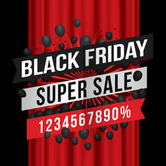 Black Friday Sale. Vector illustration
