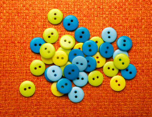 Pile of colorful buttons