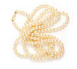 White pearl necklace