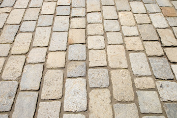 Old stone pathway as background and texture