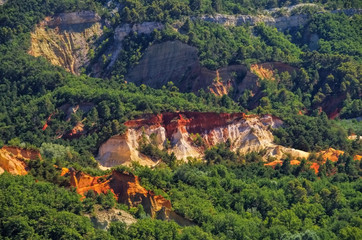Obraz premium Rustel Ockerfelsen - Rustel ocre rocks 08