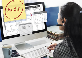 Audit Accounting Bookkeeping Credit Debt Finance Concept