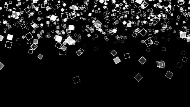 Abstract Falling Squares Background Animation - Loop