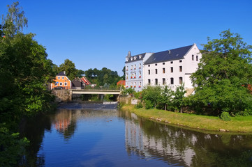 Fototapeta na wymiar Bautzen Hammermühle - Hammer mill in Bautzen, Saxony, Germany