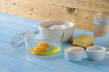 ngredients for dough preparation
