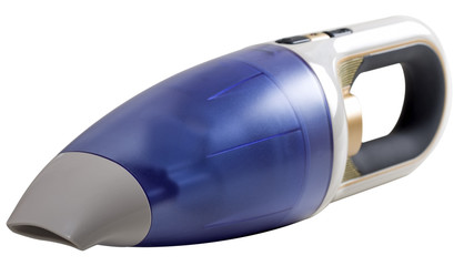 Hand-held vacuum cleaner isolated