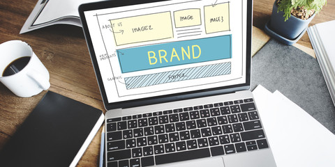 Brand Trademark Marketing Website Plan UI Concept