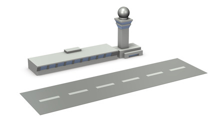 空港のミニチュア模型