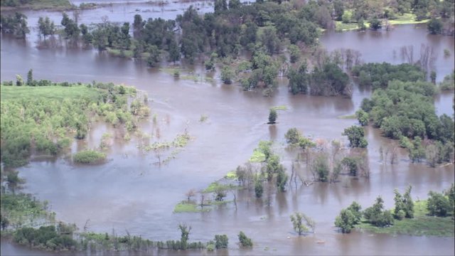 James River Flooded Near Huron