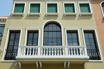 Venetian Style Balcony and Windows