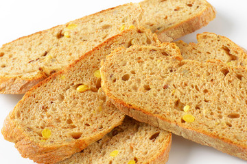 sliced whole grain bread