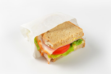 ham and cheese sandwich