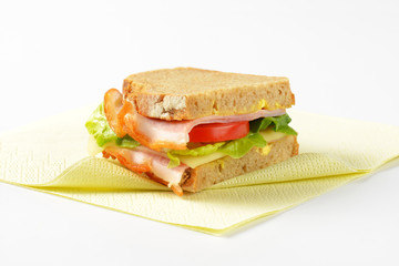 ham and cheese sandwich