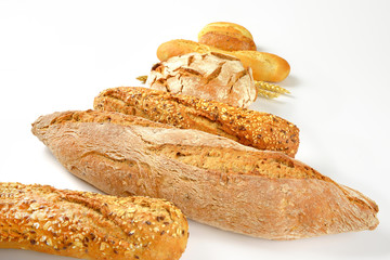 Various types of fresh bread