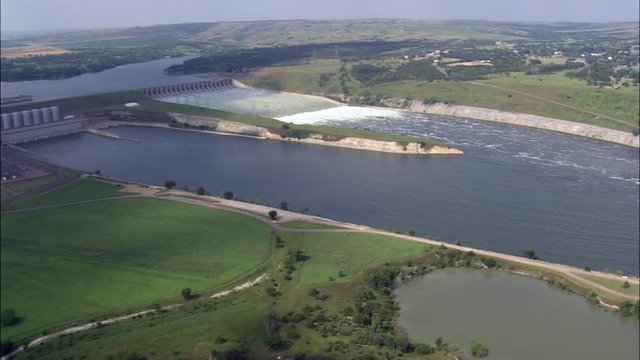Fort Randall Dam And Outflow